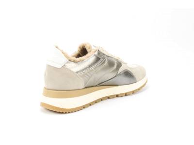 DLSport 5449 velours ivory Sneakers/Veterschoenen Direct leverbaar uit de webshop van www.pontman.nl/