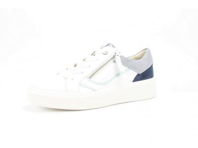 DLSport 6210 bianco/blu Sneakers/Veterschoenen Direct leverbaar uit de webshop van www.pontman.nl/