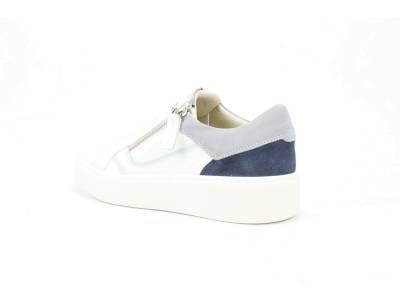 DLSport 6210 bianco/blu Sneakers/Veterschoenen Direct leverbaar uit de webshop van www.pontman.nl/