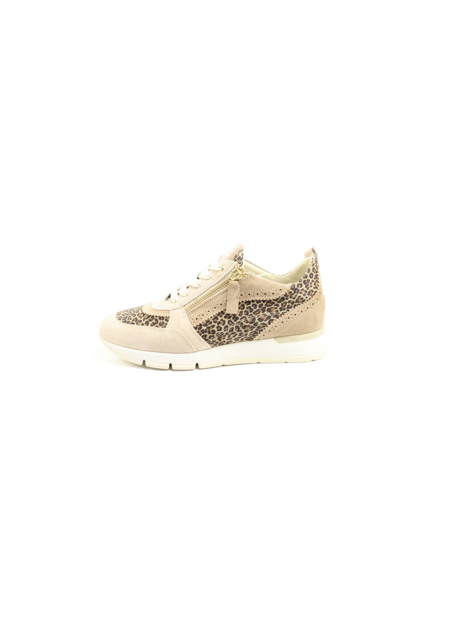 DLSport 6523 versione 0A velour sheer leopardo Sneakers/Veterschoenen Direct leverbaar uit de webshop van www.pontman.nl/